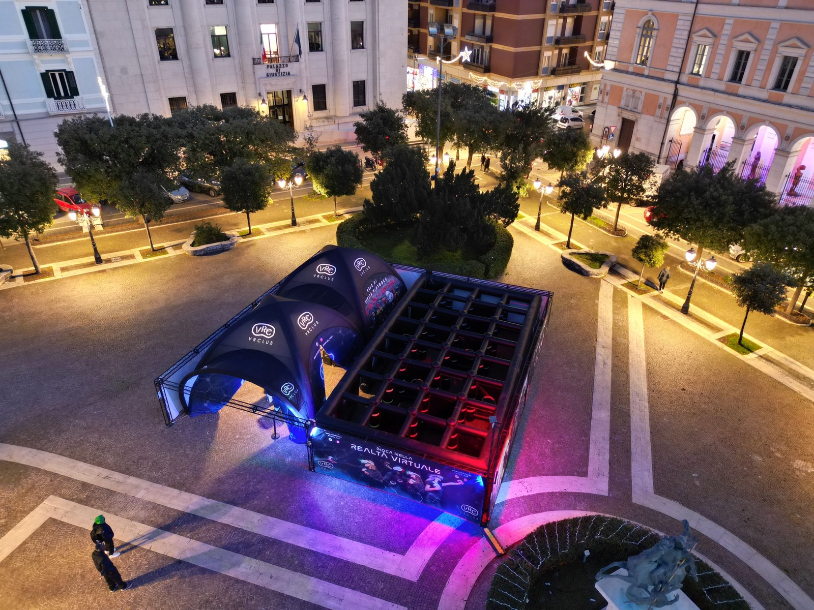 Allestimento VRC On Tour in piazza